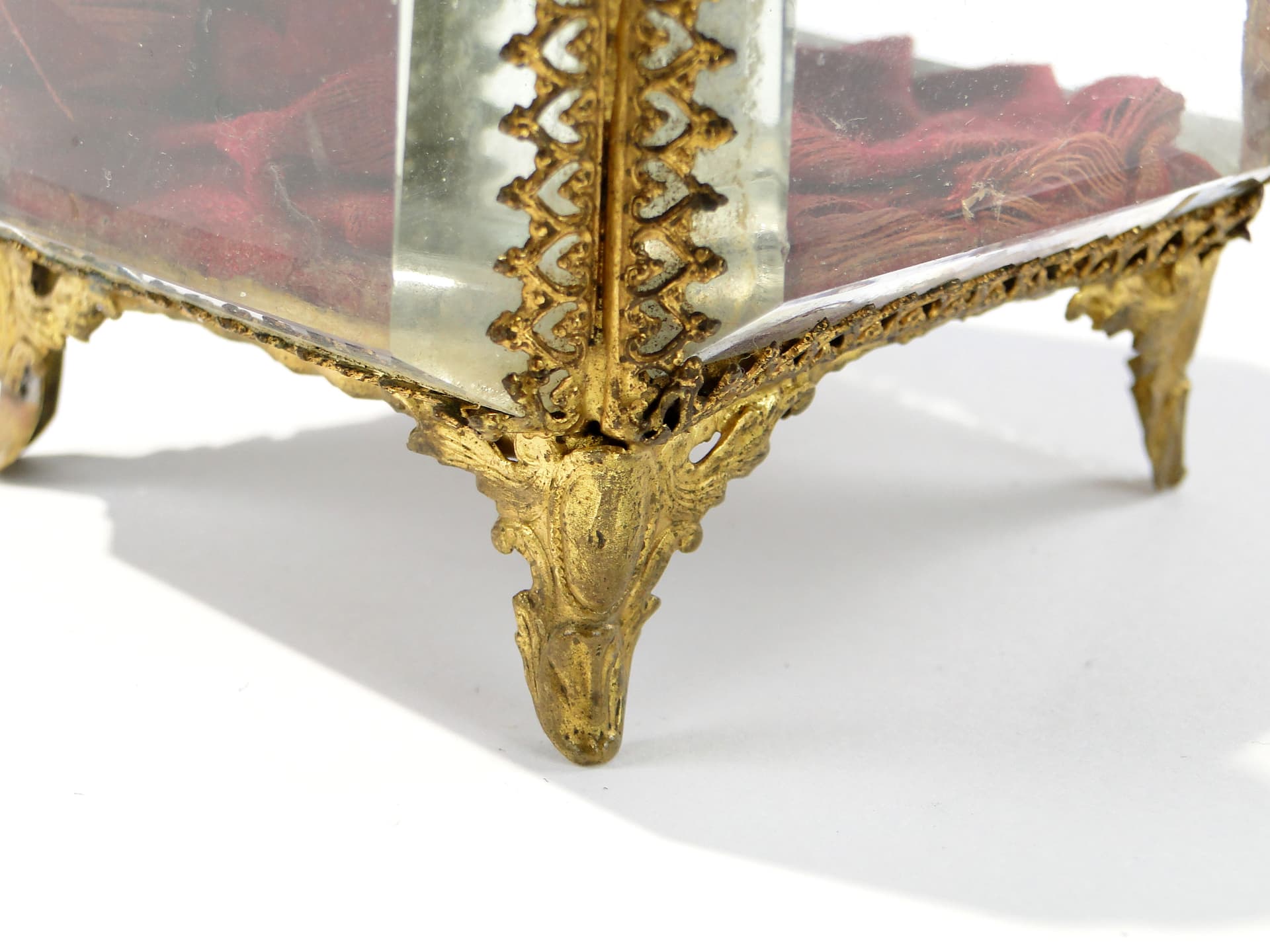 Kryształowe pudełko na biżuterię XIX w - 159316