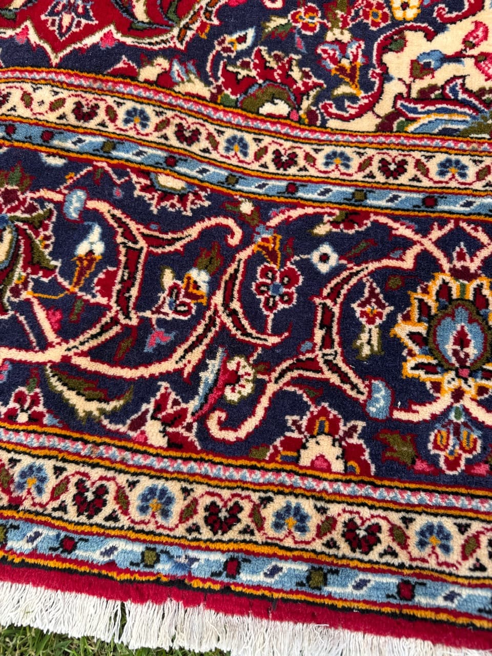 Dywan Keshan, czerwony, wełna, Iran, lata 90. - 159373