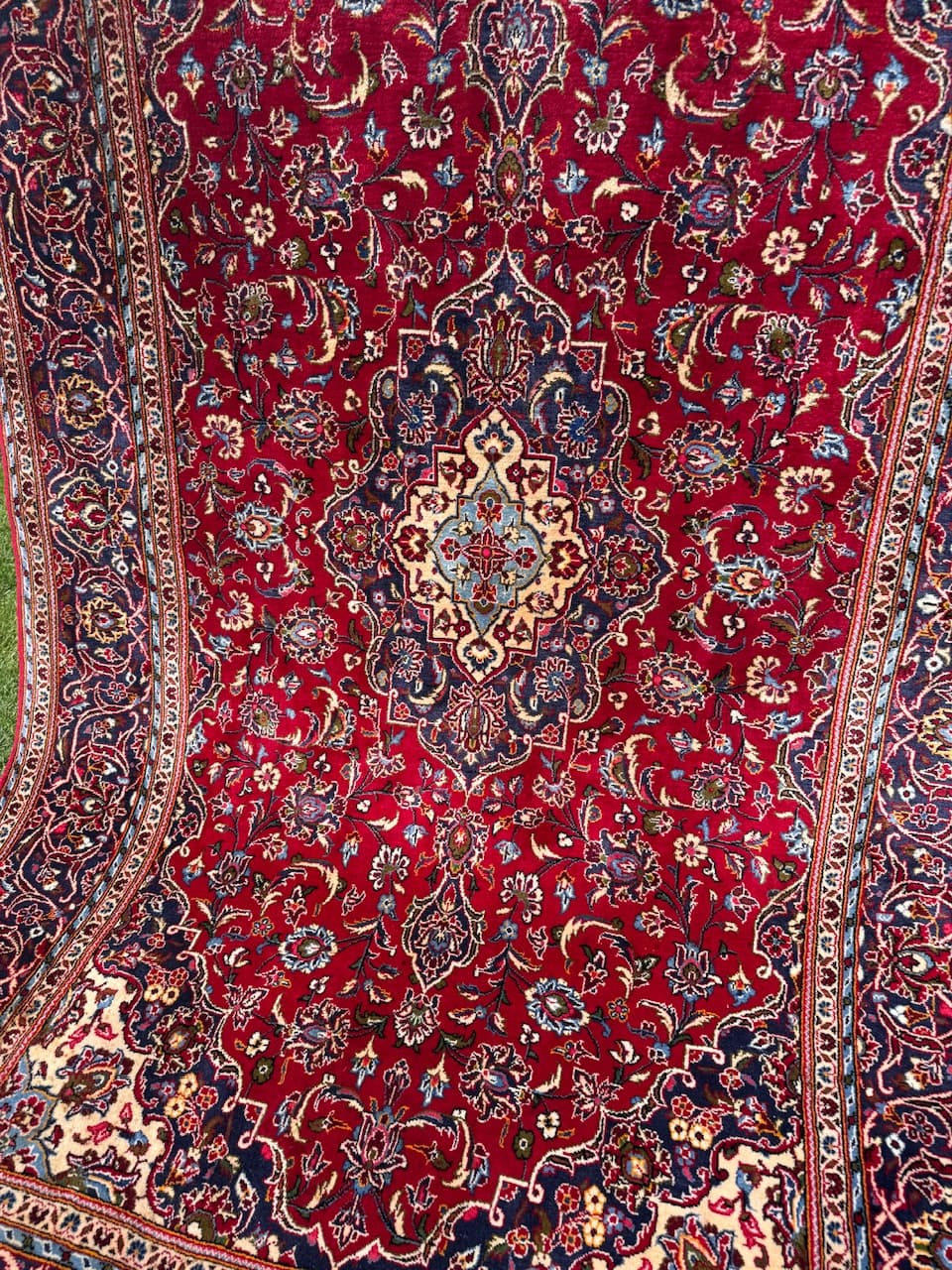 Dywan Keshan, czerwony, wełna, Iran, lata 90. - 159374