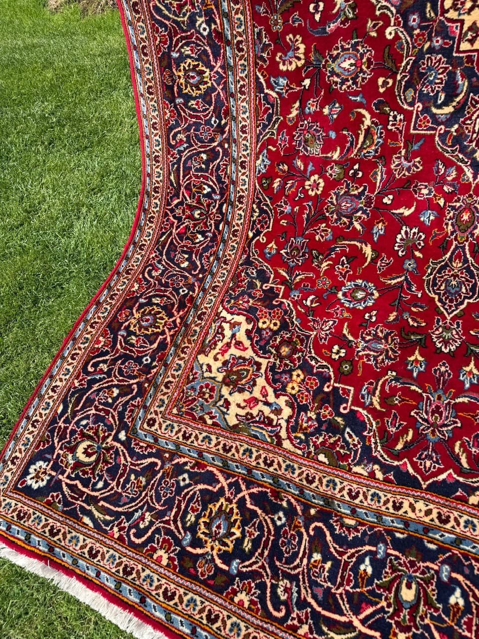 Dywan Keshan, czerwony, wełna, Iran, lata 90. - 159377