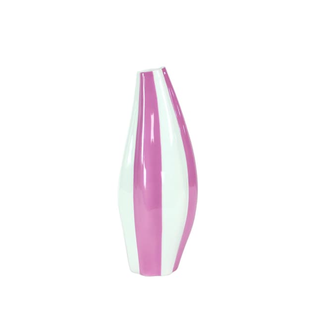 Vase, pink white, porcelain, Royal Dux Bohemia, Czech Republic, 1960s. - DIMENSION