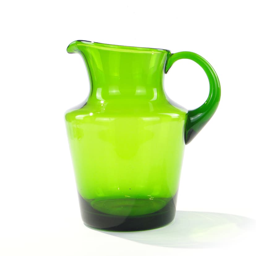 Dzbanek, zielony, proj. Z. Horbowy, Huta Sudety, Polska, 1971