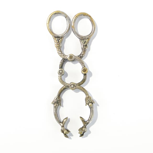 Szczypce z bocianem, Norblin, Warszawa II poł. XIX w. - WYMIARY