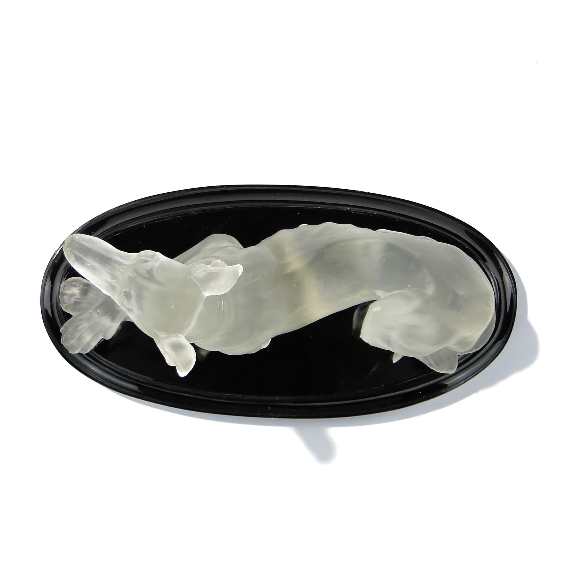 Szklana figura pieska