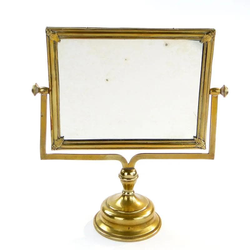 Table mirror, golden brass, Schiffers, Poland, 19th c. - 10120
