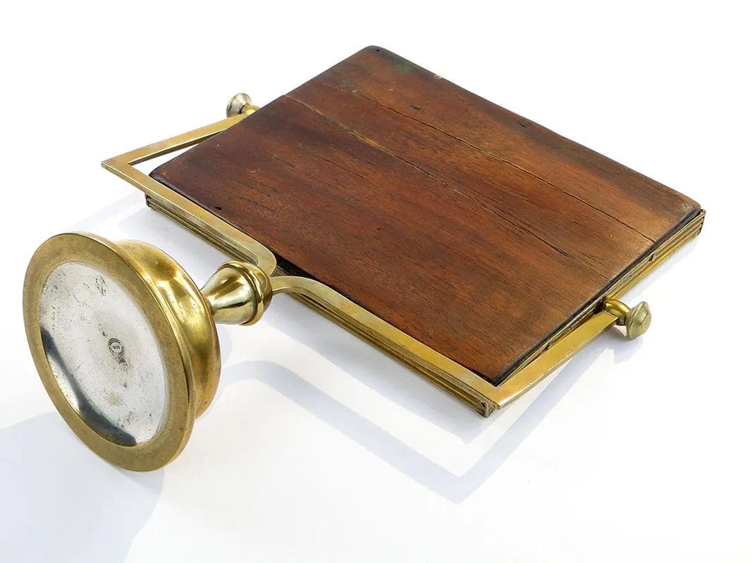 Table mirror, golden brass, Schiffers, Poland, 19th c. - 10126