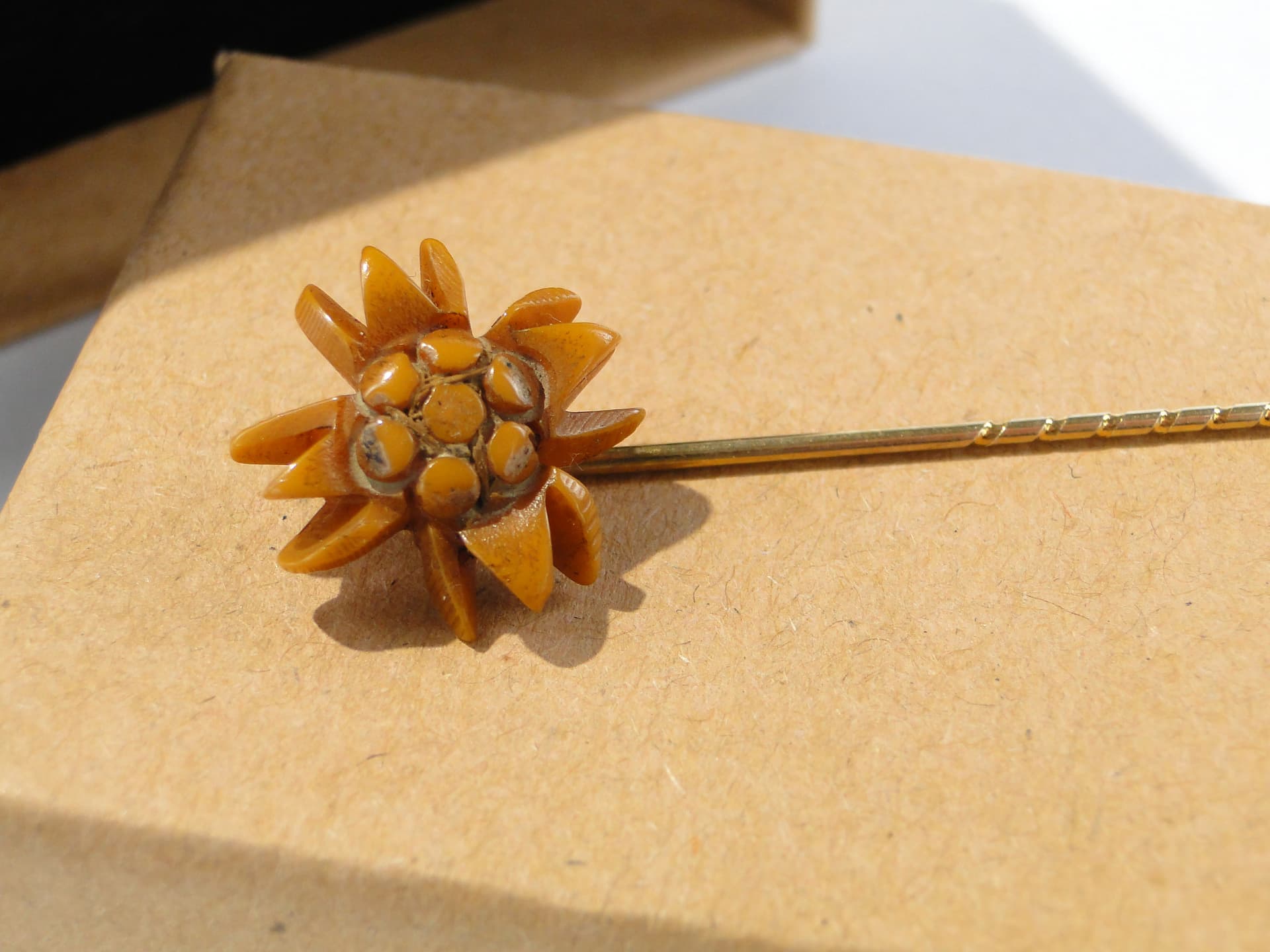 Szpilka dekoracyjna, Art Nouveau, złota, początek XX w. - 159632