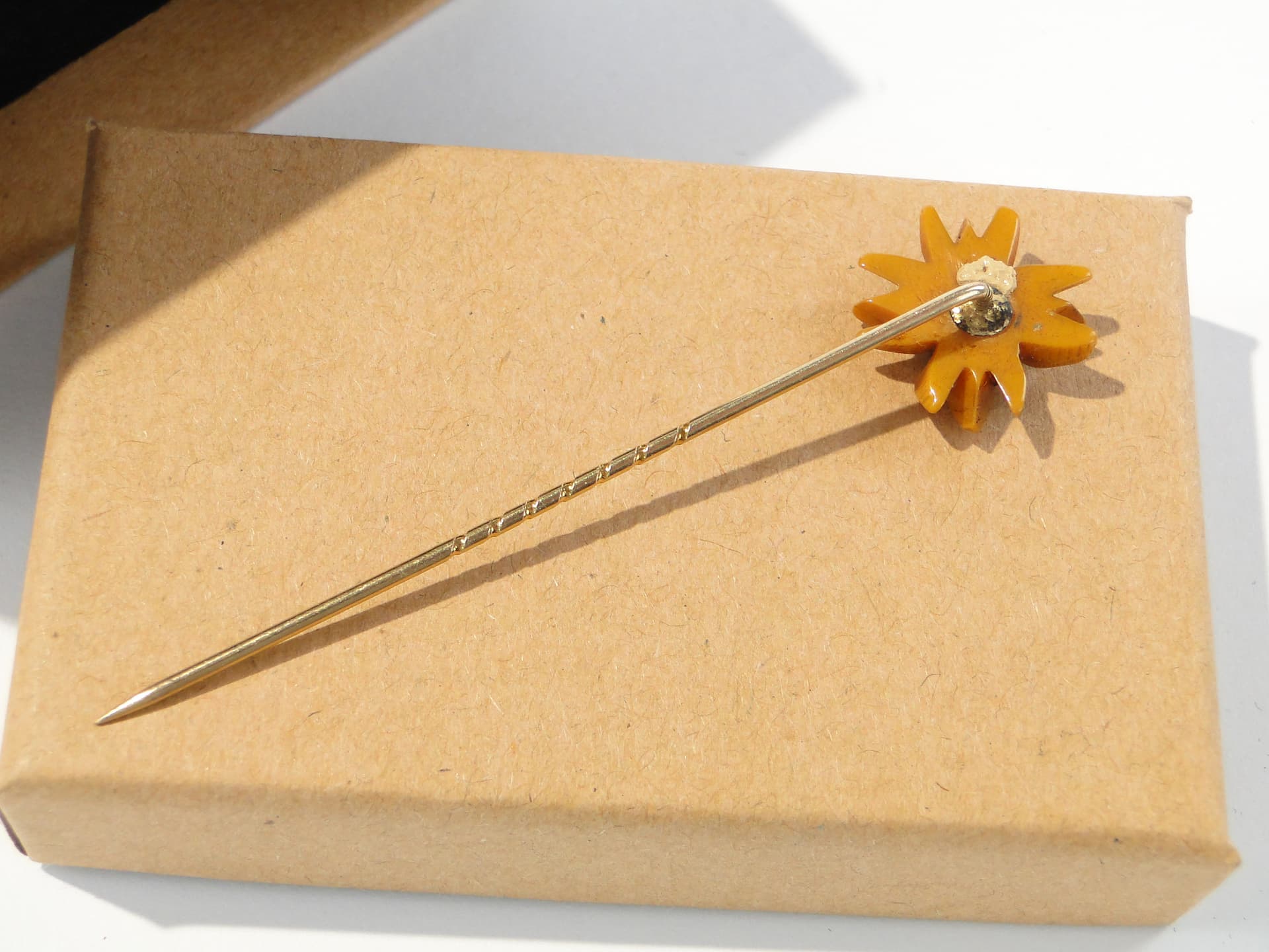 Szpilka dekoracyjna, Art Nouveau, złota, początek XX w. - 159625