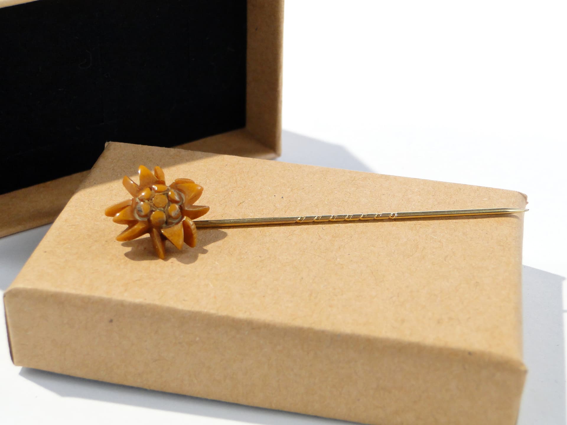 Szpilka dekoracyjna, Art Nouveau, złota, początek XX w. - 159629