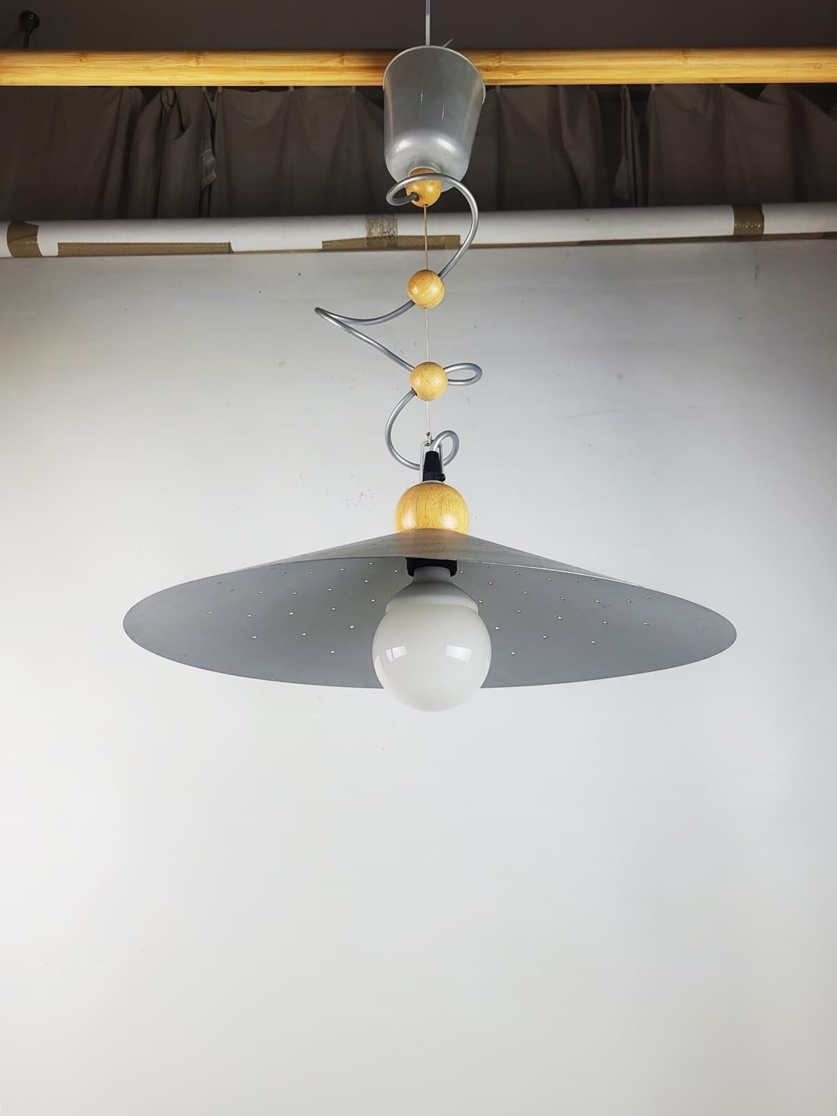 Lampa wisząca z lat 80. - 159707