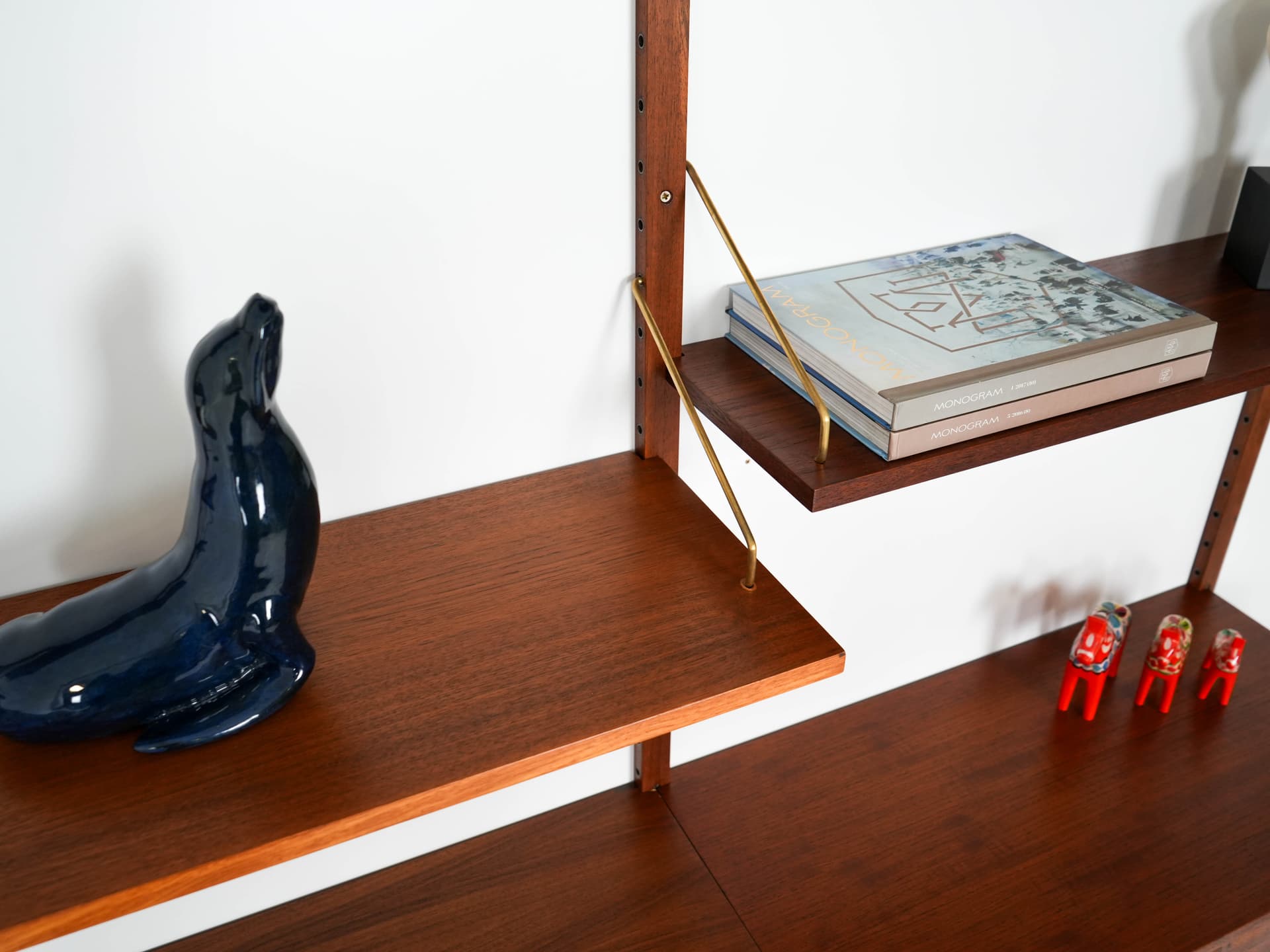 Regał systemowy tekowy, duński design, lata 60, designer: Poul Cadovius - 159830