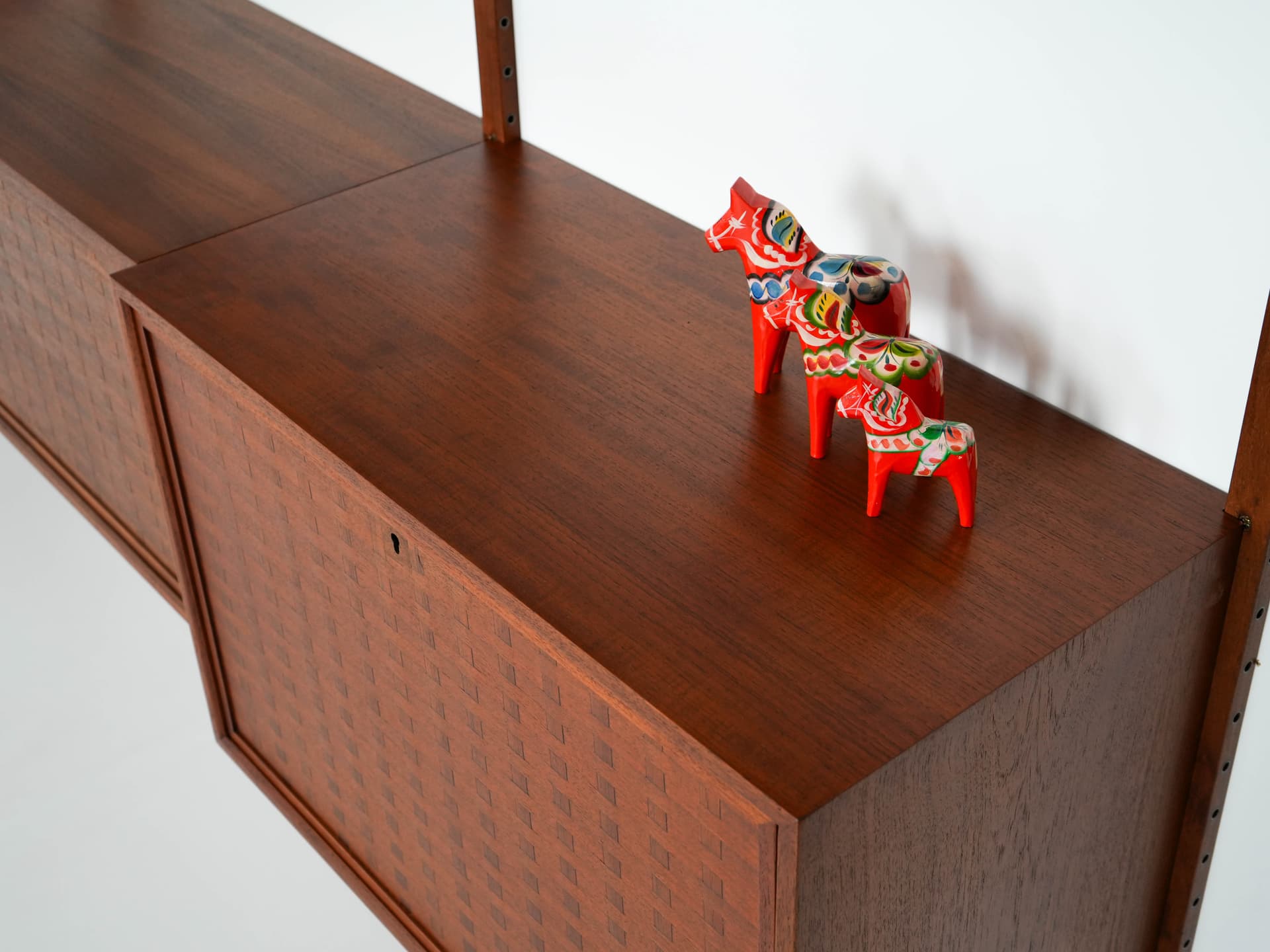 Regał systemowy tekowy, duński design, lata 60, designer: Poul Cadovius - 159828