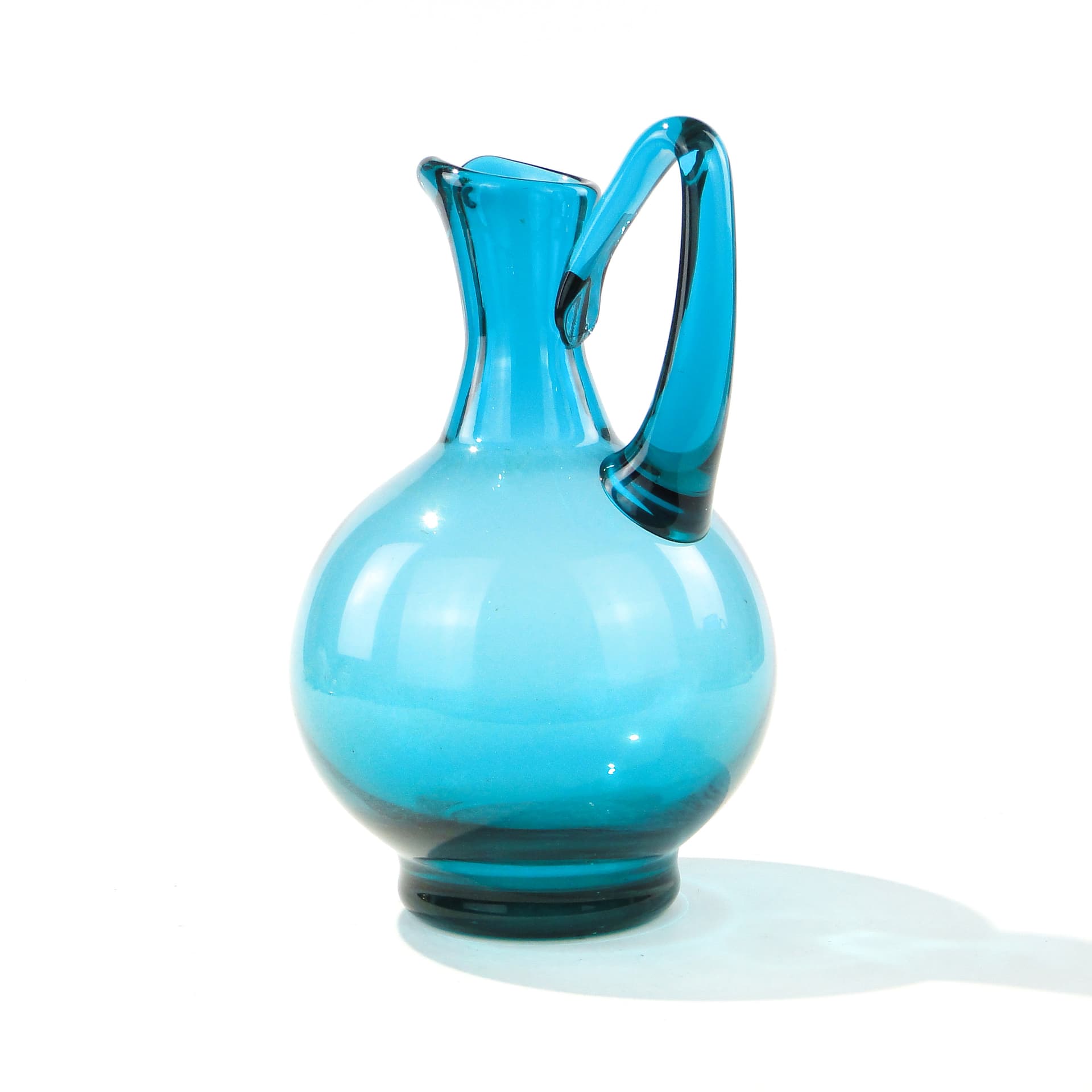 Turkusowa karafka, proj. Z. Horbowy, Huta Sudety, Polska, 1971 - 160008