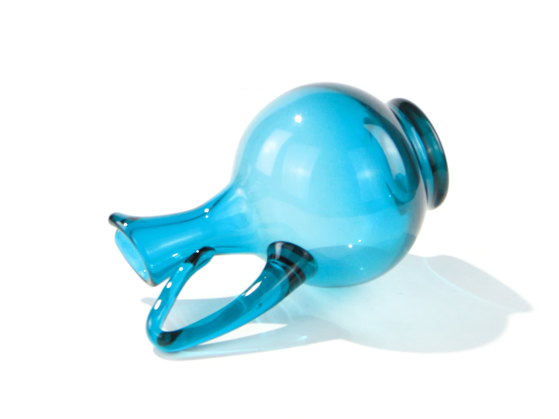 Turkusowa karafka, proj. Z. Horbowy, Huta Sudety, Polska, 1971 - 160004