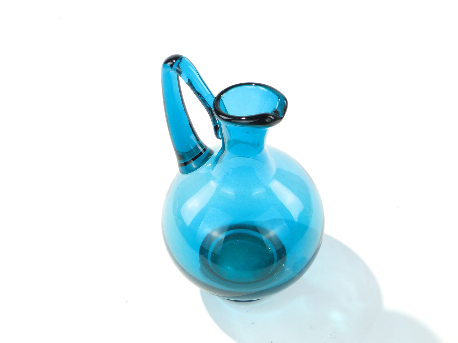 Turkusowa karafka, proj. Z. Horbowy, Huta Sudety, Polska, 1971 - 160003
