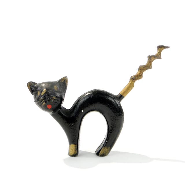 Korkociąg z kotkiem koci grzbiet - WYMIARY