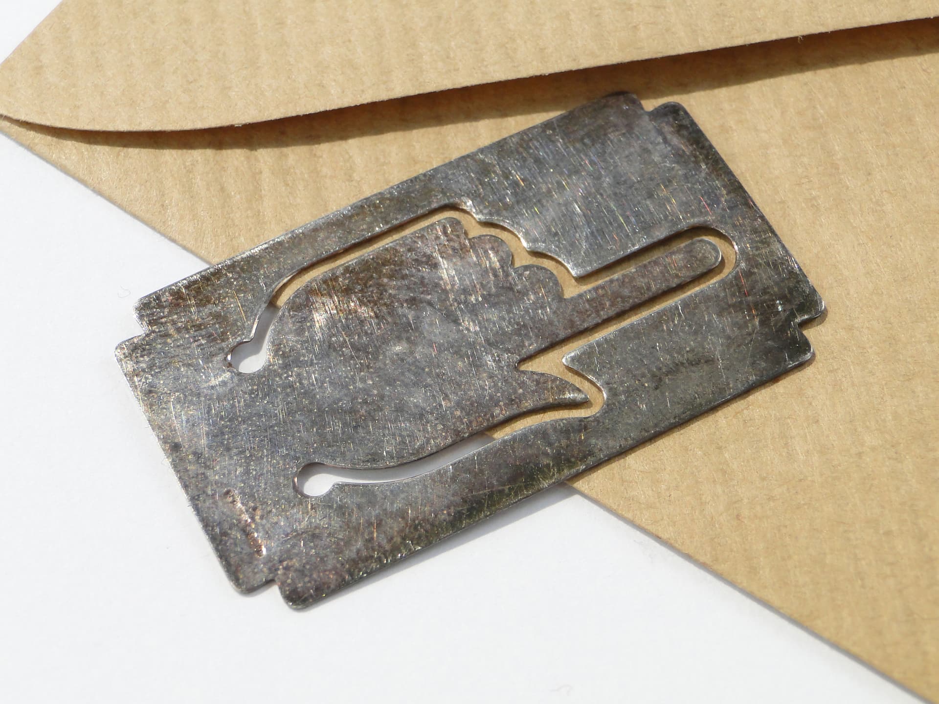 Bookmark Postmodernist, silver, Italy, 1980s. - 160047