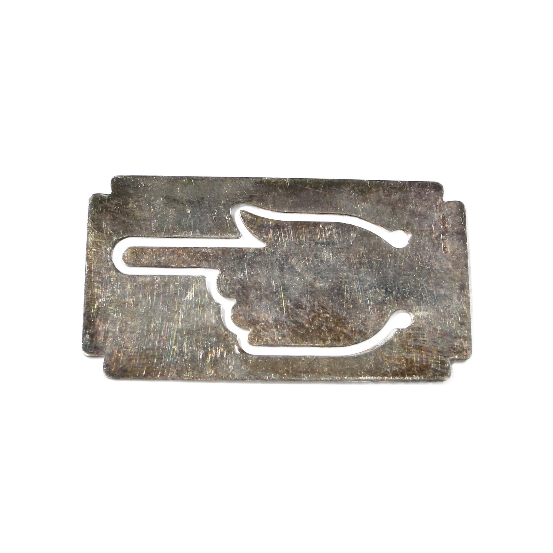 Bookmark Postmodernist, silver, Italy, 1980s.