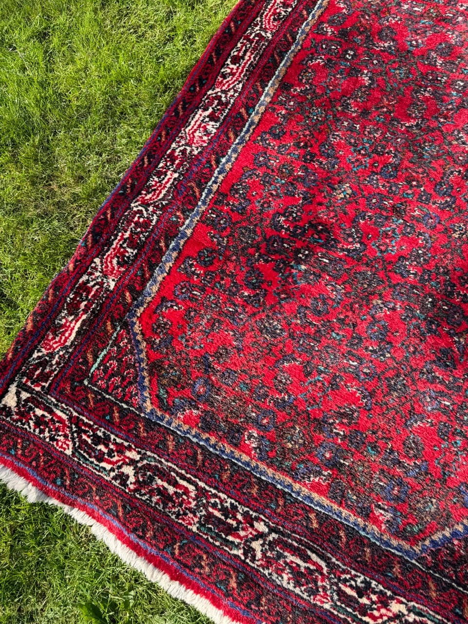 Runner Hamadan, red wool, Iran, 1990s. - 160083