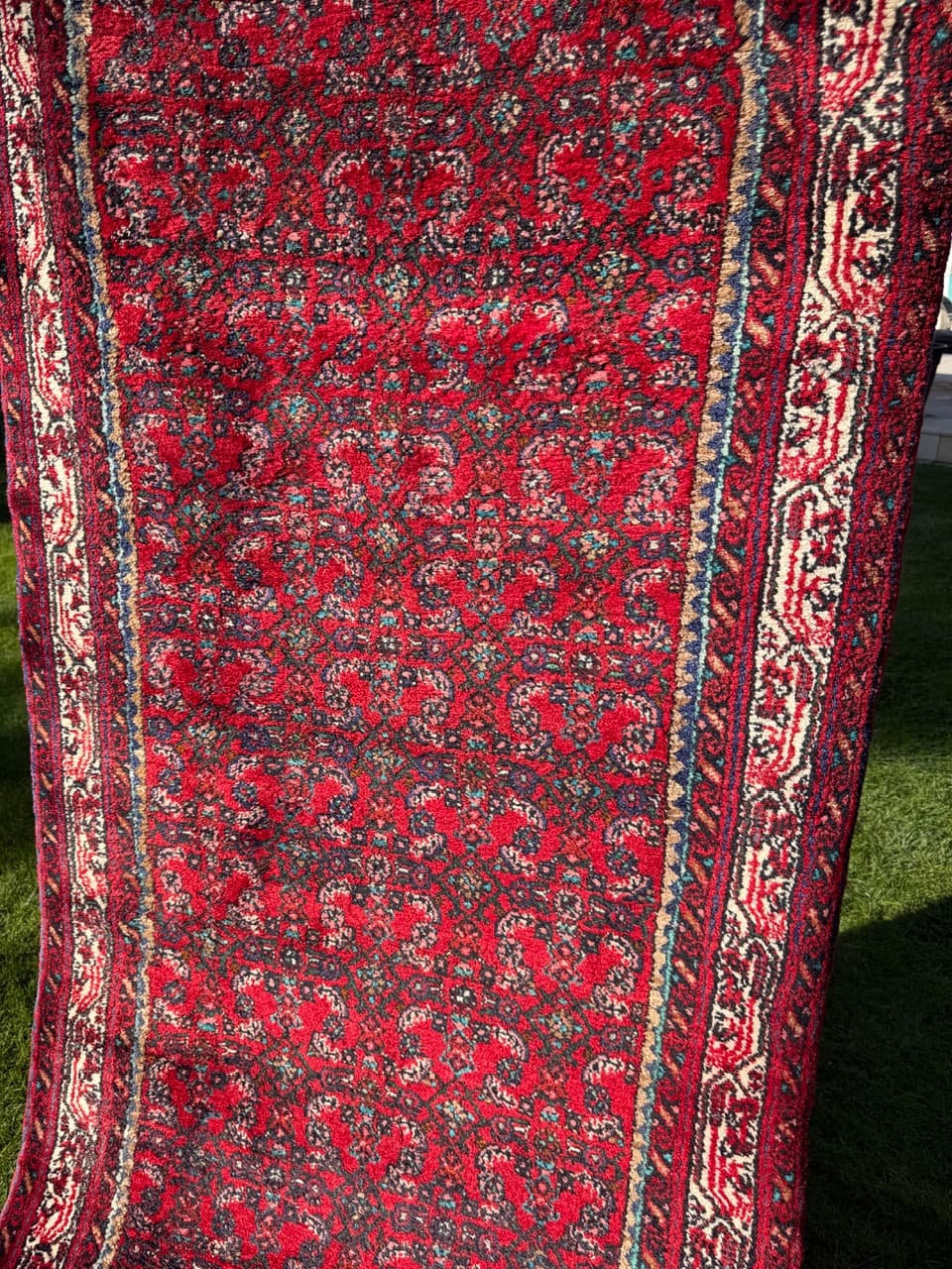 Runner Hamadan, red wool, Iran, 1990s. - 160093