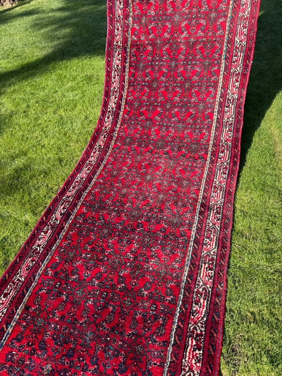 Runner Hamadan, red wool, Iran, 1990s. - 160081
