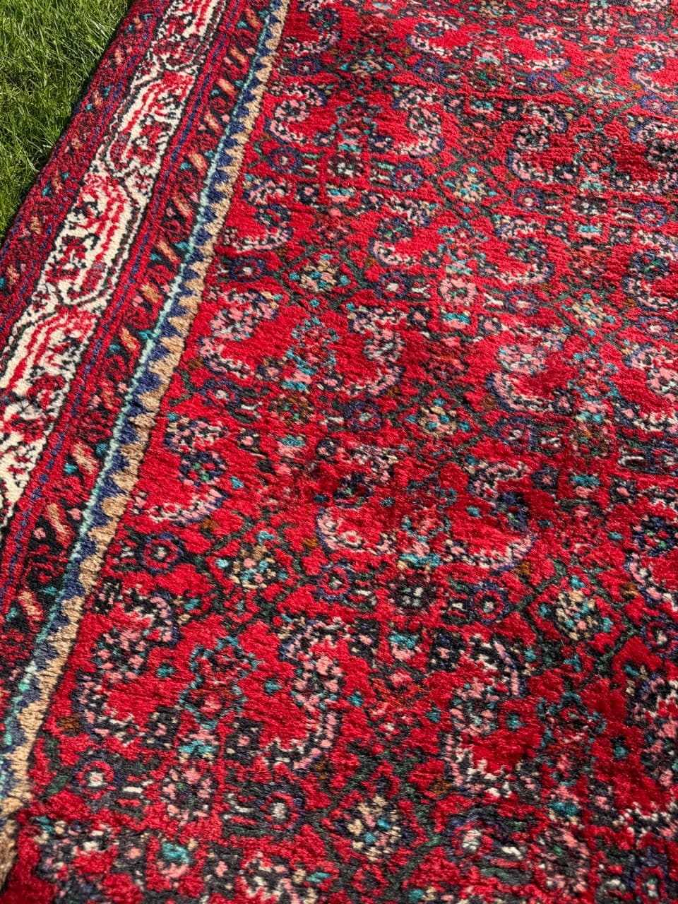 Runner Hamadan, red wool, Iran, 1990s. - 160090
