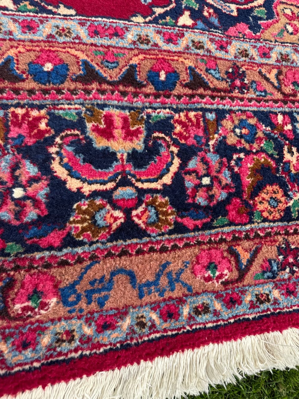 Dywan Meshed, czerwony, wełna, Iran, lata 80. - 160117