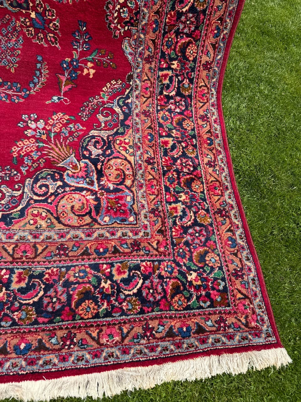 Dywan Meshed, czerwony, wełna, Iran, lata 80. - 160111