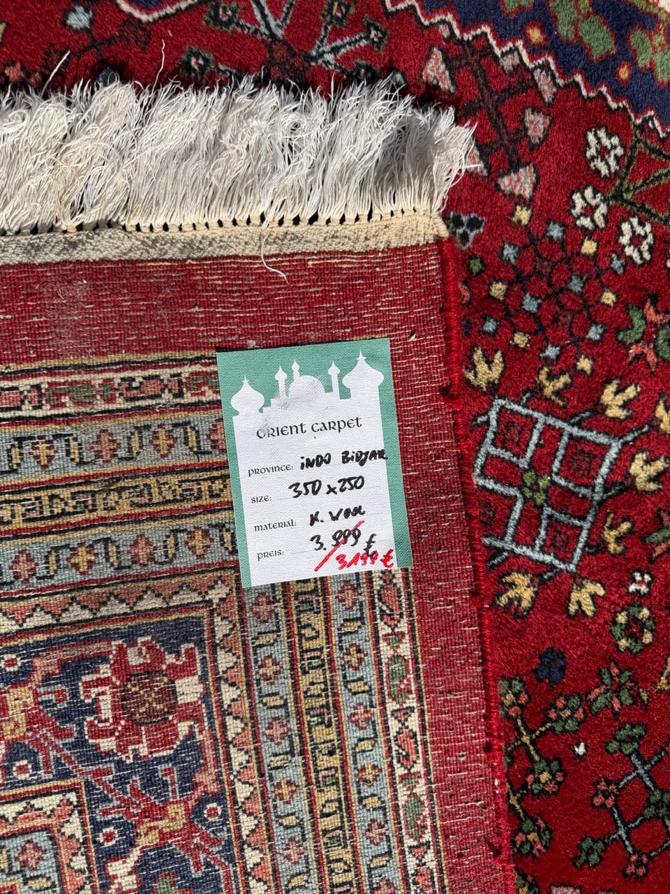 Dywan Indo Bidjar, multikolor, wełna, Indie - 160130