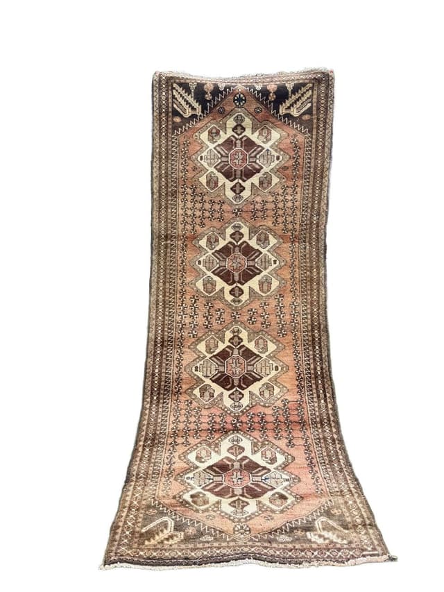 Runner Hamadan, brown, wool, Iran, 1990s. - DIMENSION