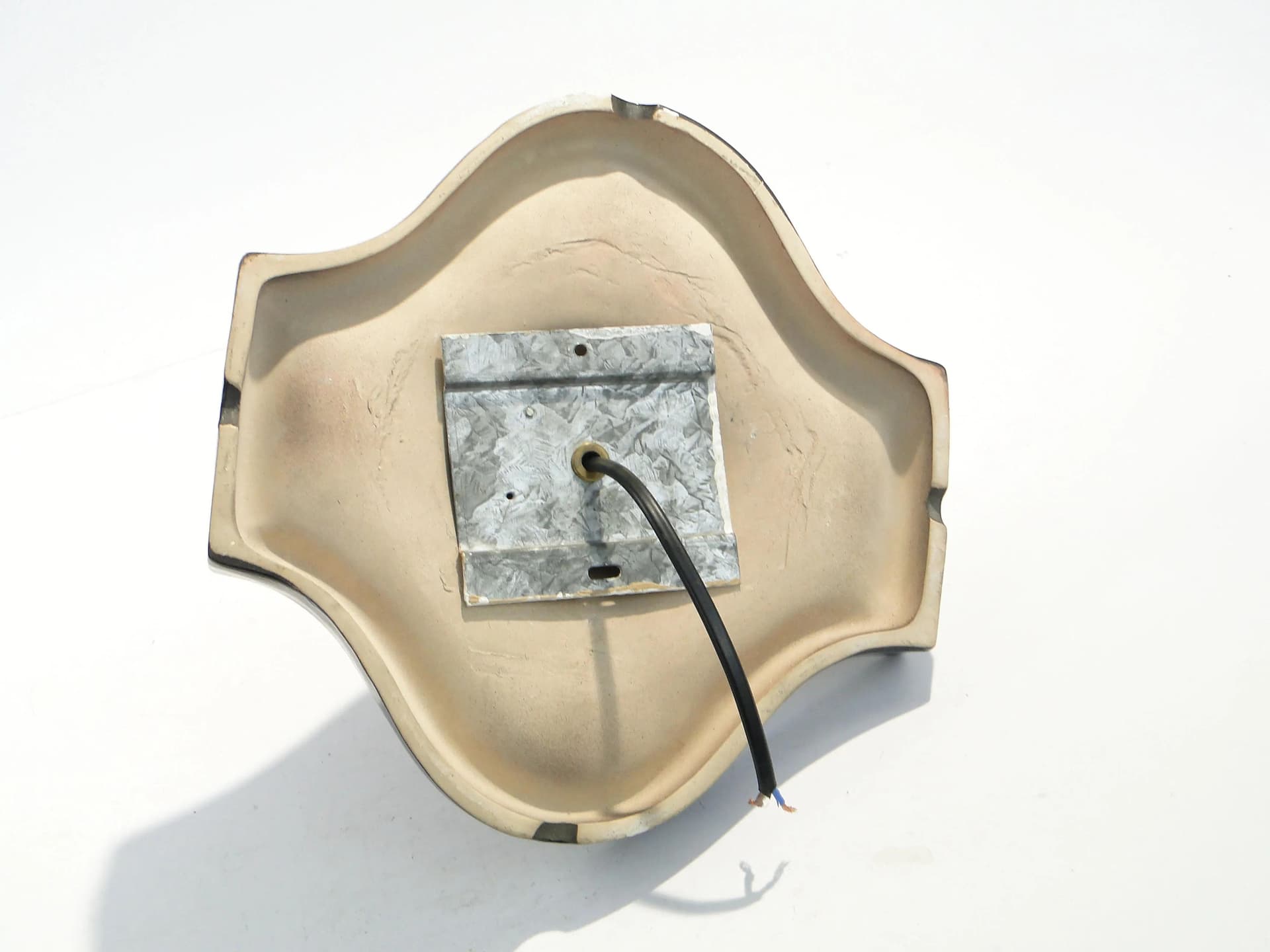 Kinkiet Space Age, czerwony, ceramika, Scheurich, Niemcy, lata 70. - 160250