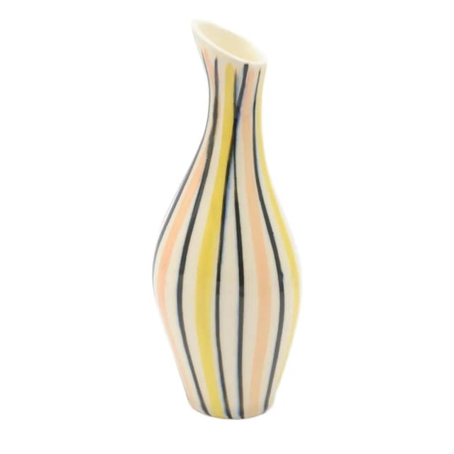 Wazon Pyžamo, multikolor, ceramika, proj. J. Formankova, Ditmar Urbach, Czechosłowacja, lata 50. - WYMIARY