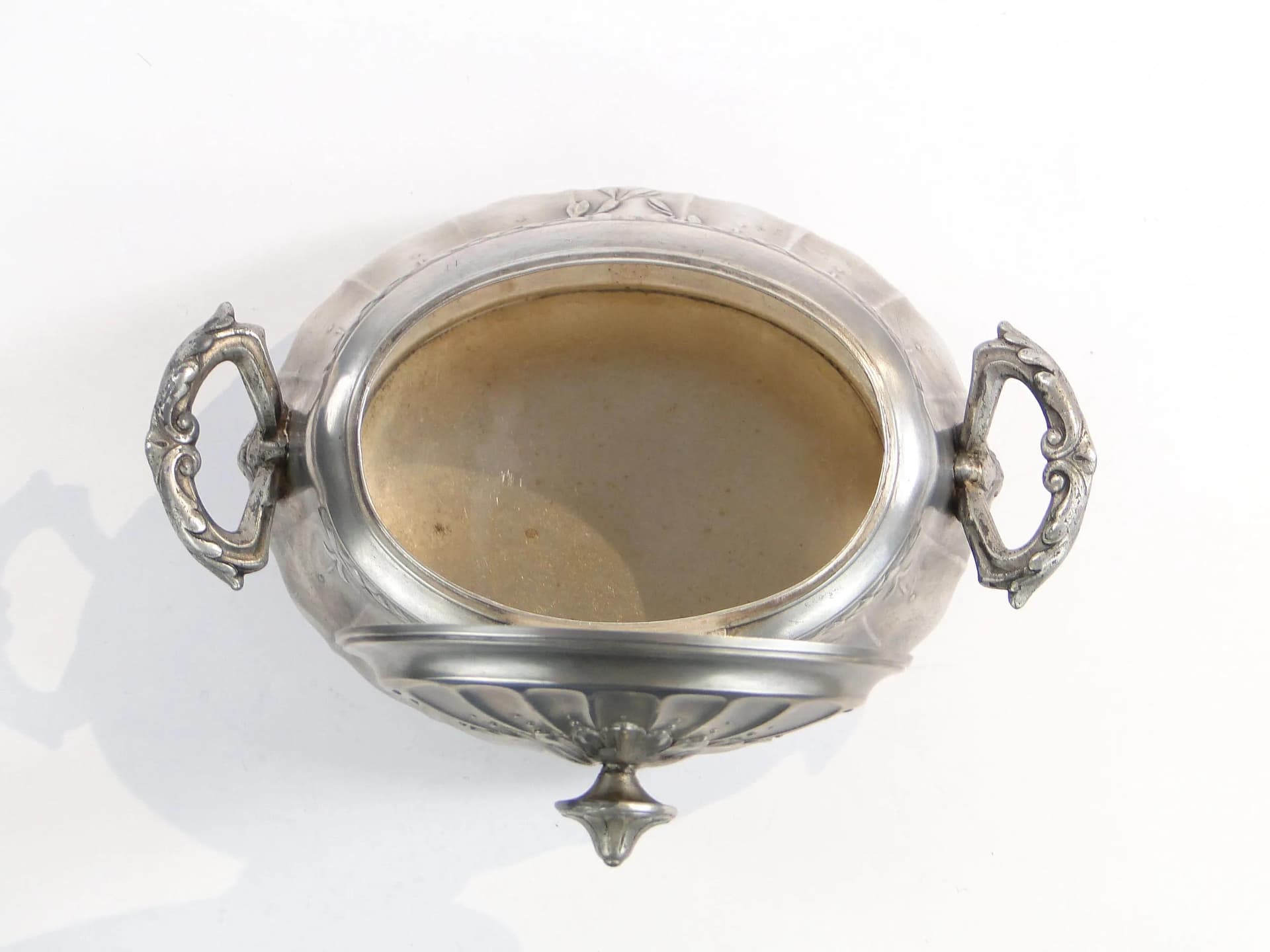 Neoclassical Sugar Bowl, silver, silver-plated brass, Bracia Buch, Poland, 19th c. - 10228