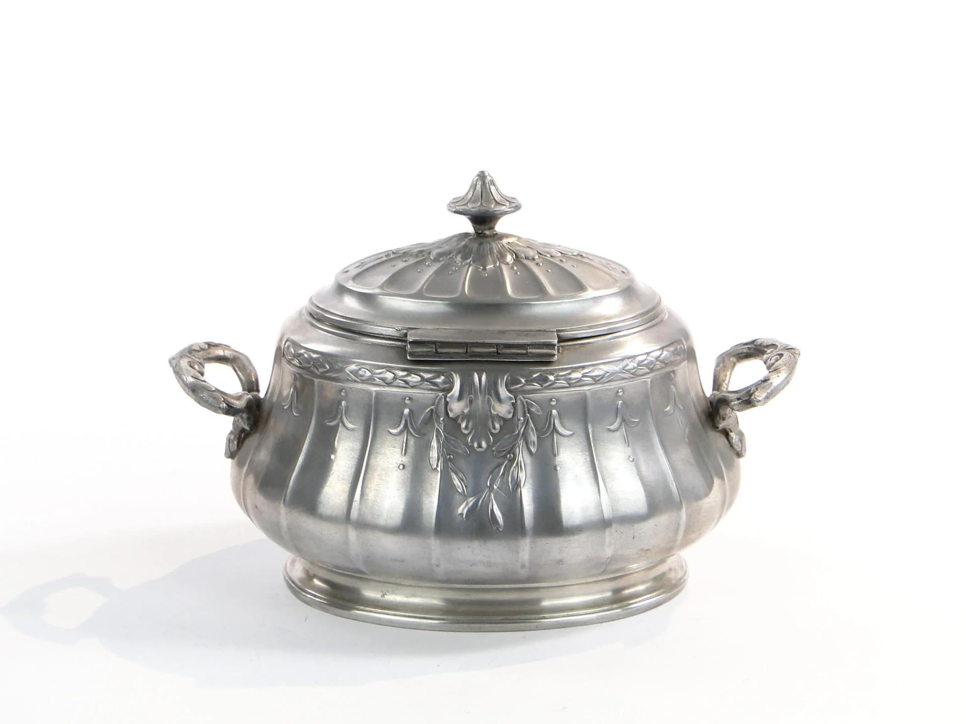 Neoclassical Sugar Bowl, silver, silver-plated brass, Bracia Buch, Poland, 19th c. - 10225