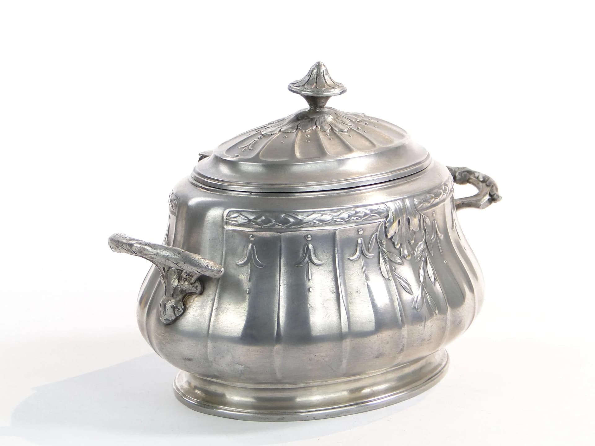 Neoclassical Sugar Bowl, silver, silver-plated brass, Bracia Buch, Poland, 19th c. - 10224