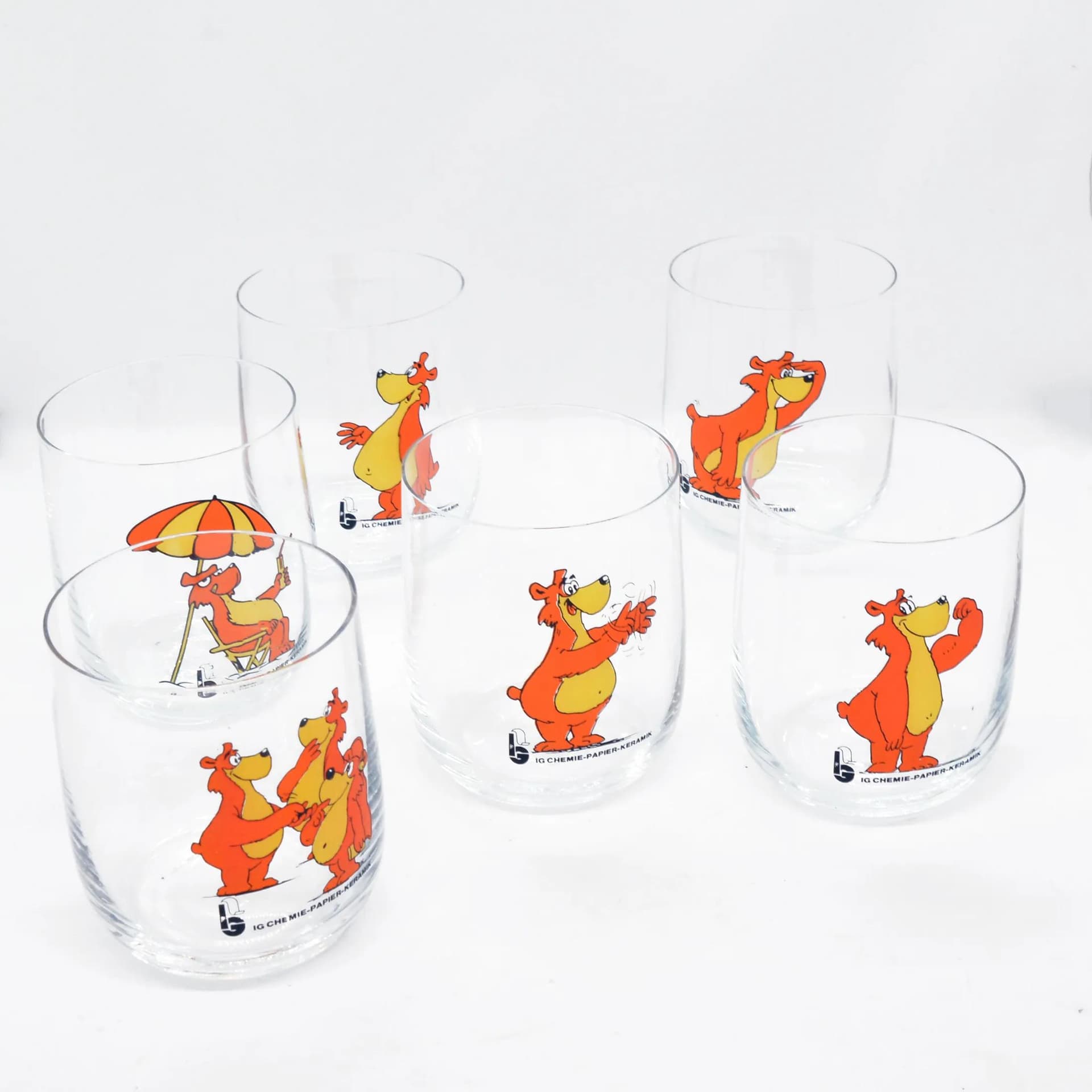 Komplet sześciu szklanek do whisky, multikolor, szkło, Ritenhoff Cristal, Niemcy, lata 90. - 160831