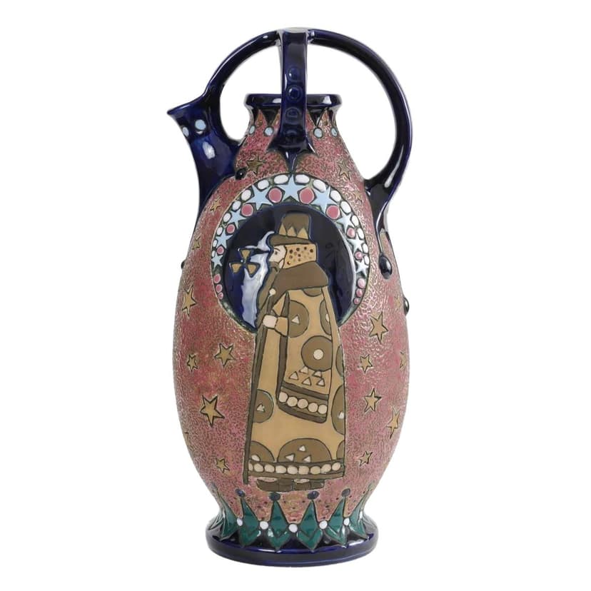 Wazon Amphora, multikolor, ceramika, Amphora, Czechosłowacja, lata 20.