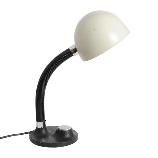 Desk lamp, ivory white, Hillebrand, Germany, 1970s. - DIMENSION