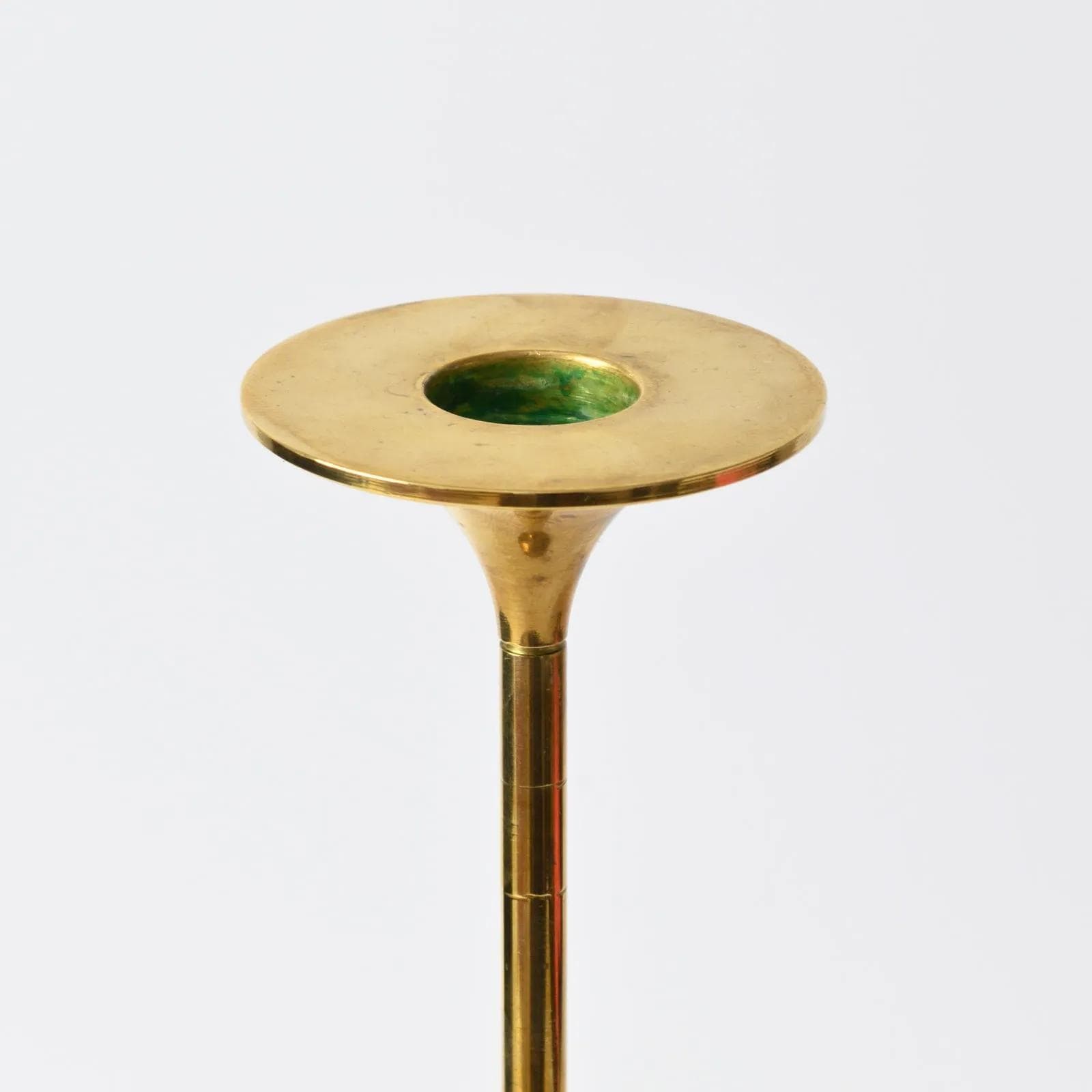 Komplet świeczników Hi-Fi, mosiądz złoty, proj. M. Bruel, Torben Orskov, Dania, lata 70. - 160362