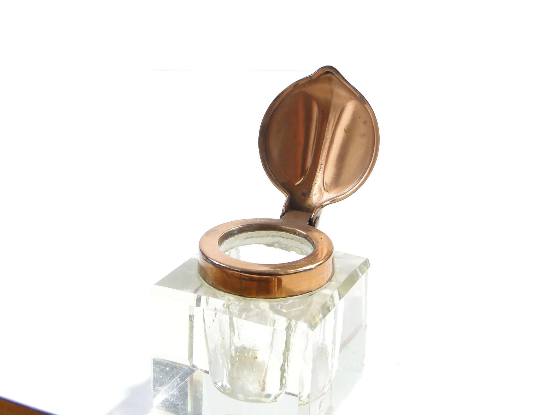 Art Nouveau Inkstand, transparent crystal, Austria, early 20th c. - 160735