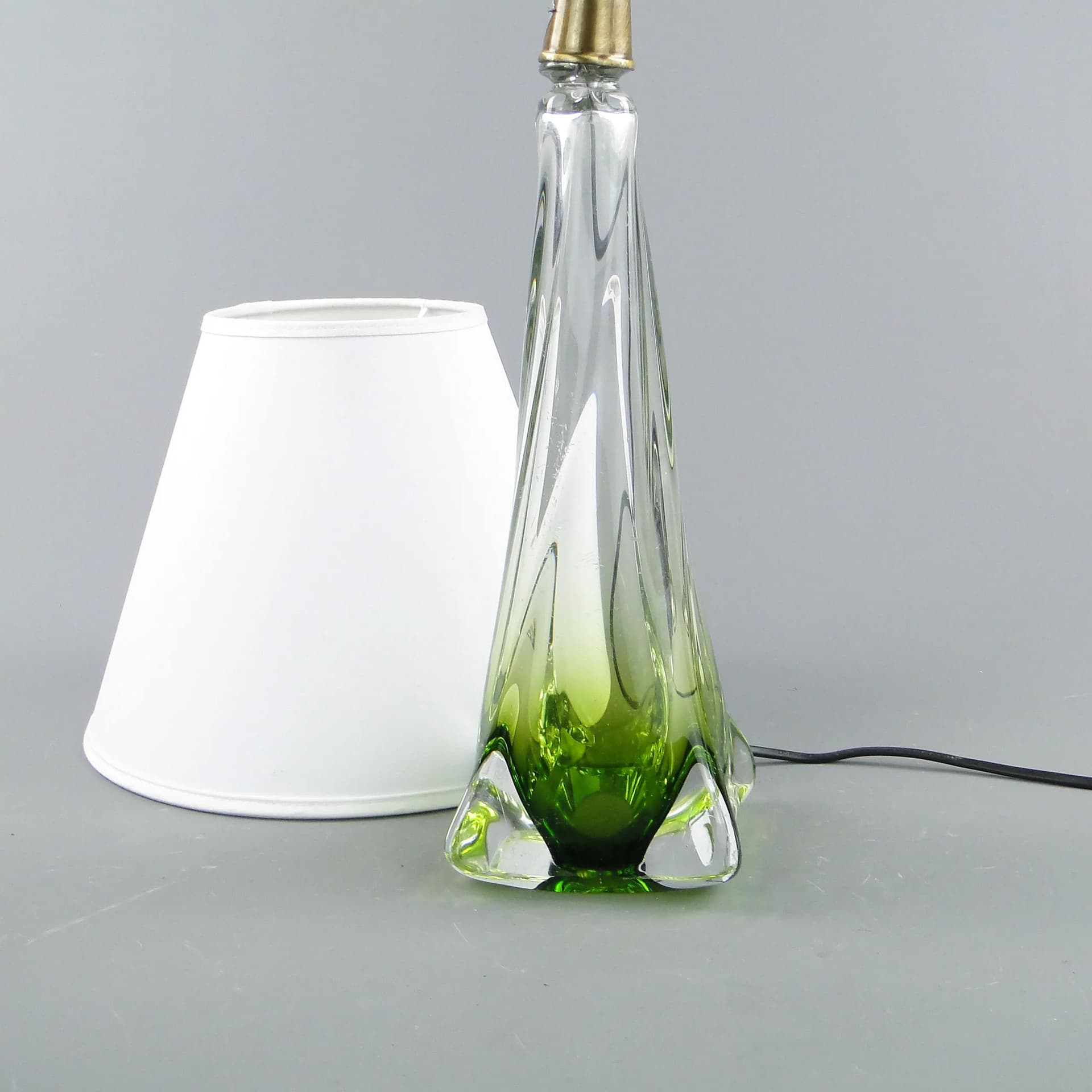 Lampa stołowa Val St Lambert, szkło multikolor, Belgia, lata 60. - 160669