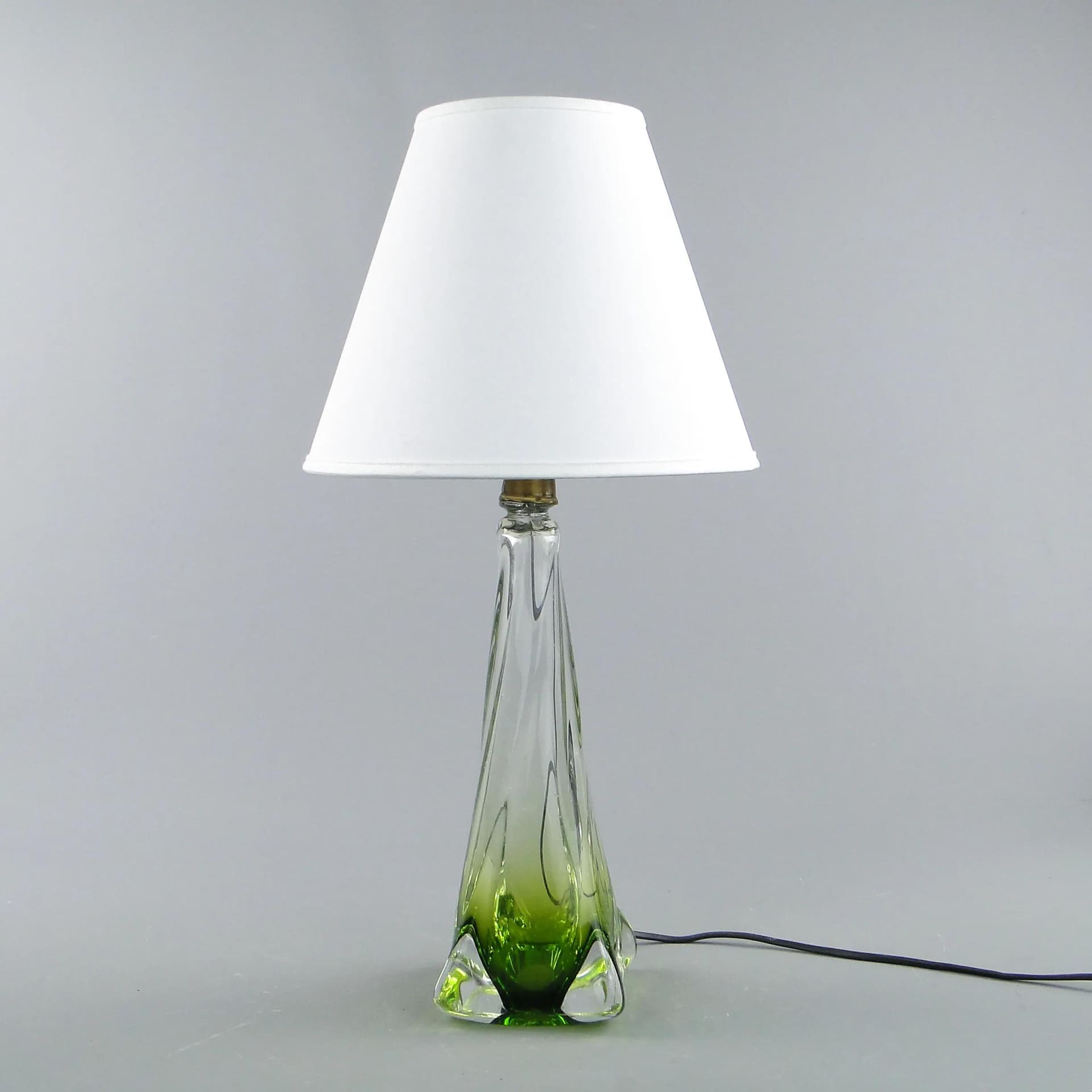 Lampa stołowa Val St Lambert, szkło multikolor, Belgia, lata 60. - 160666