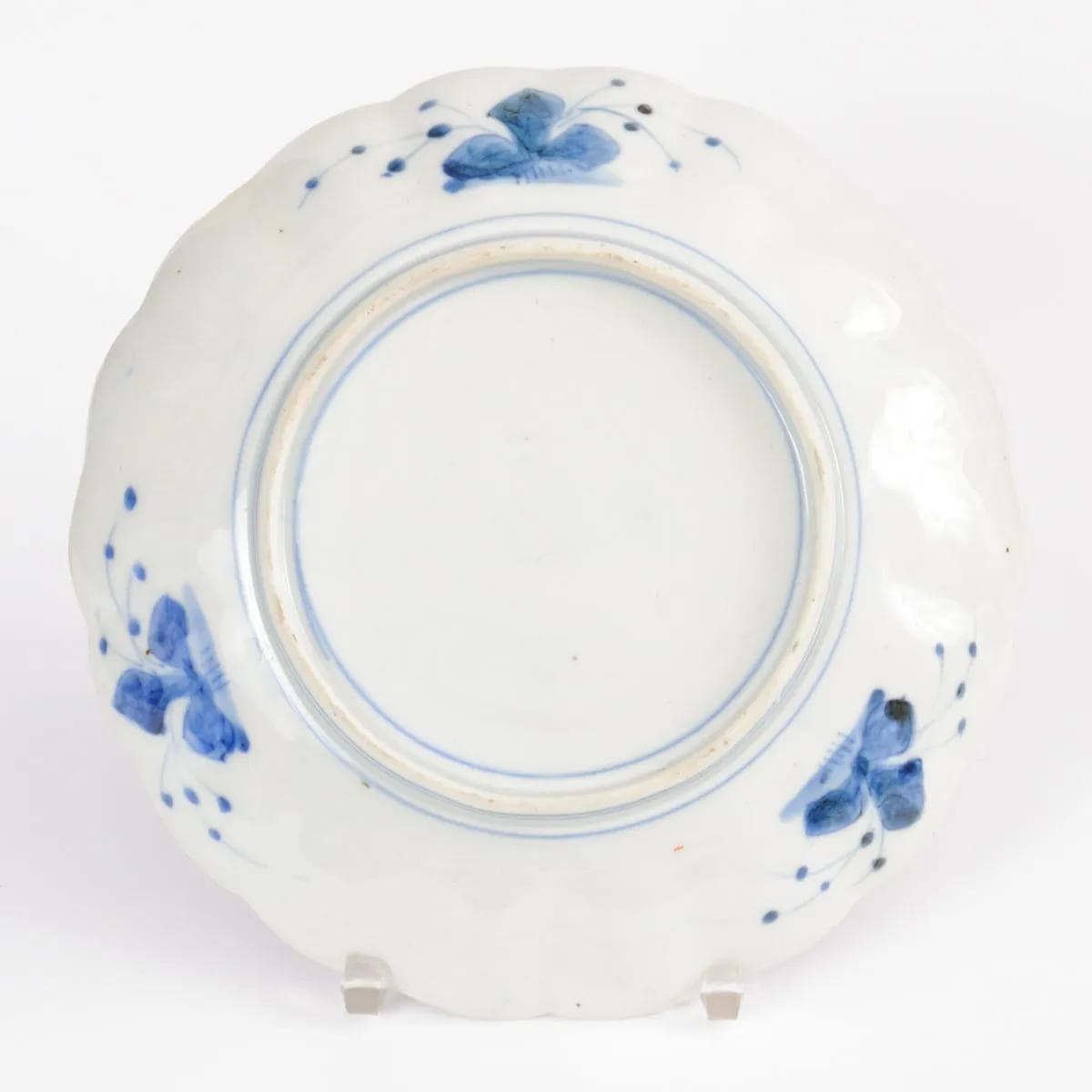 Talerz Imari, biały czerwony niebieski, porcelana, Japonia, początek XX w. - 160287