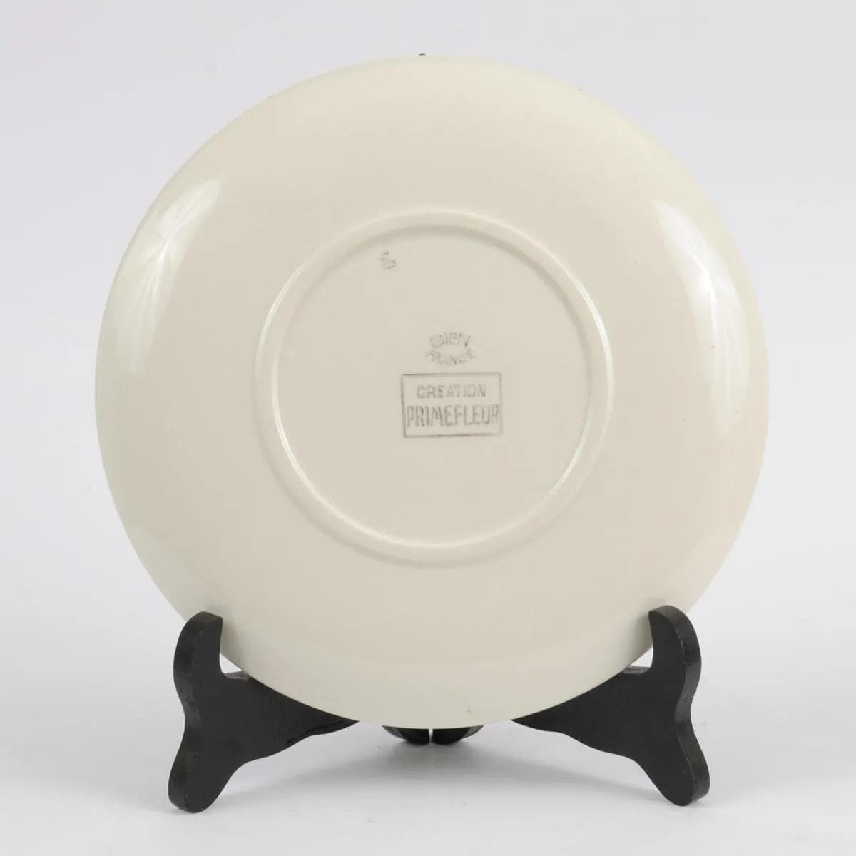 Para talerzy dekoracyjnych, beżowy, porcelana, Gien, Francja, lata 50. - 160279