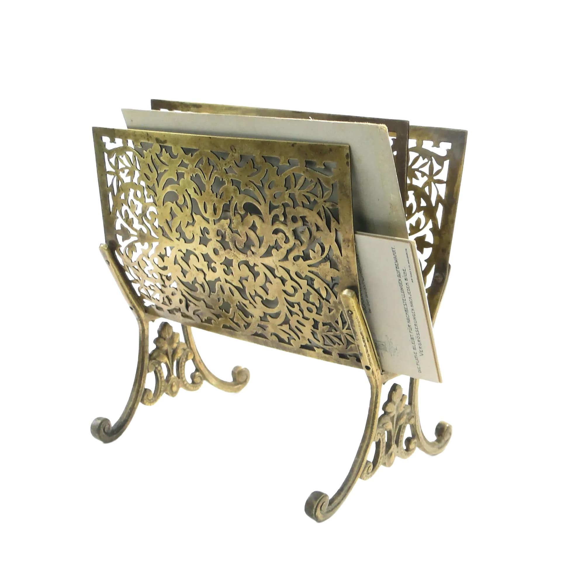 Listownik Art deco, brąz złoty, Niemcy, lata 20.