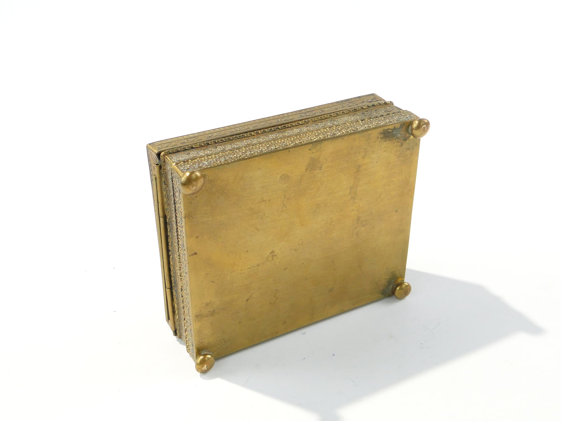 Francuskie, złocone pudełko na biżuterię - 160983