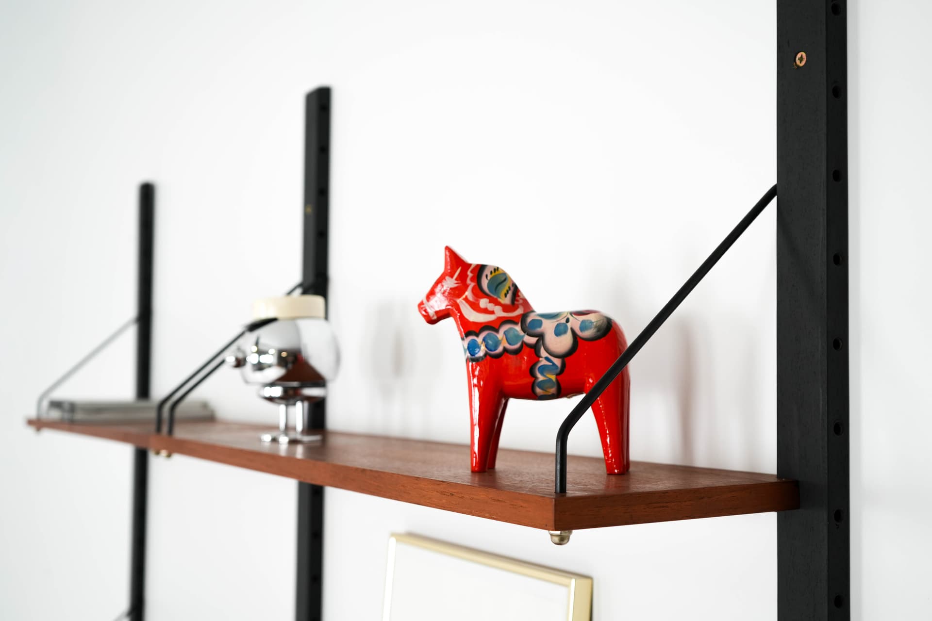 Regał systemowy, teak brązowy jasny, Dania, lata 60. - 161002