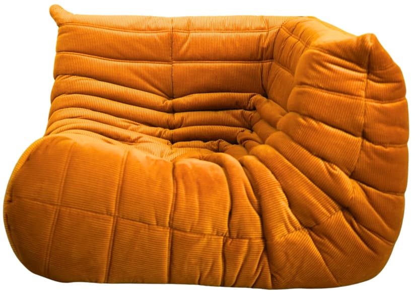 Zestaw wypoczynkowy Togo 5 części, cord złoty nawłociowy