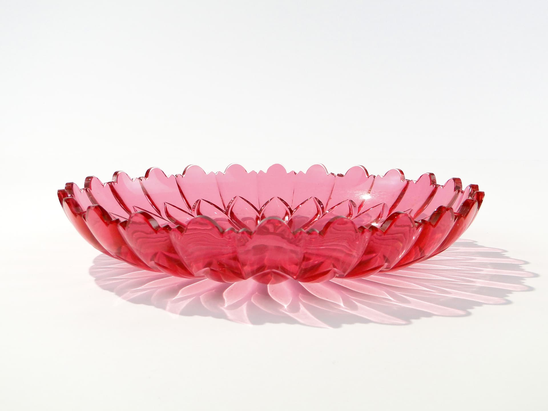 Patera kryształowa w stylu biedermajer, Huta Józefina - 161234