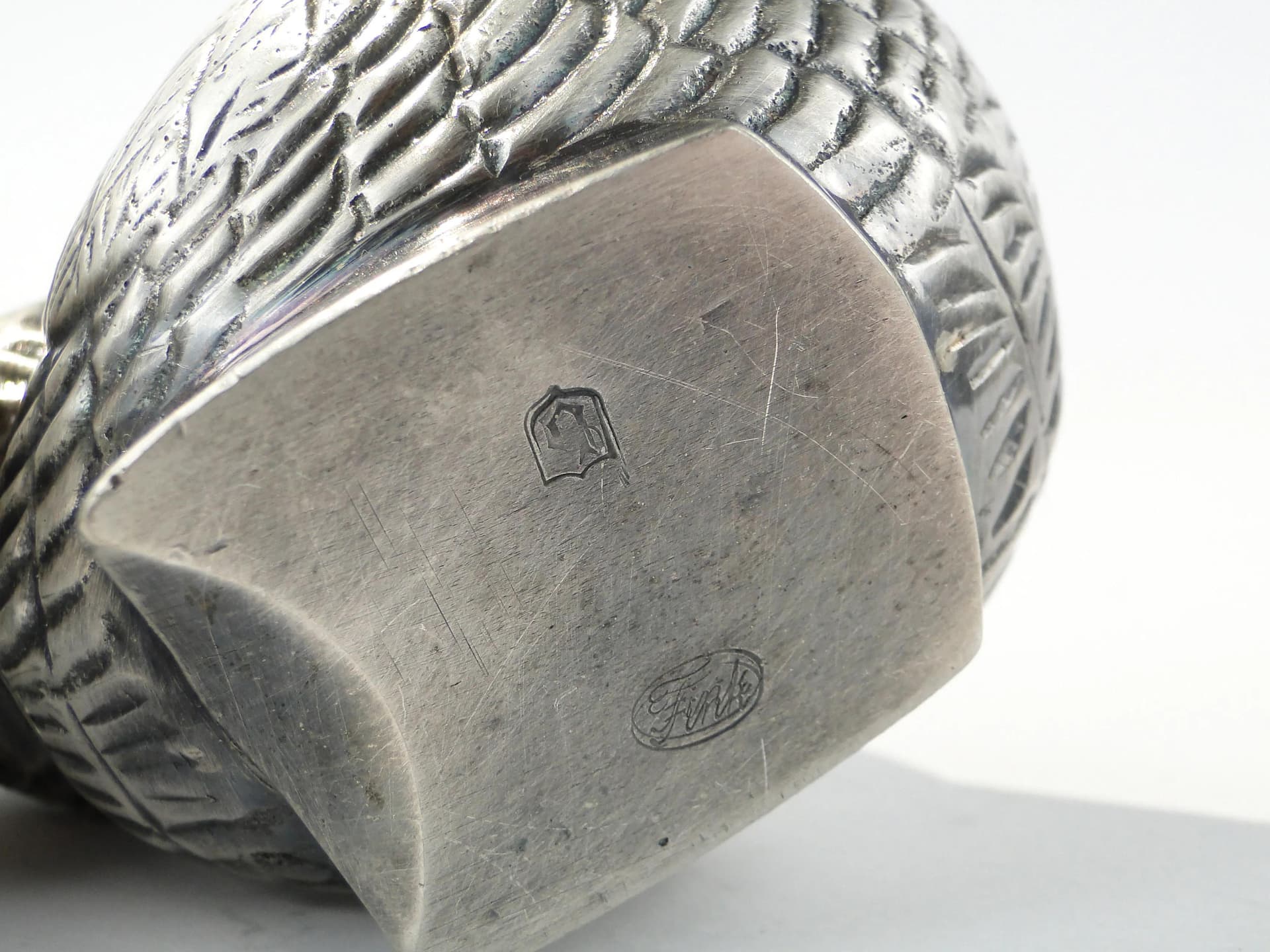 Pair of egg holders, silver plate, Christofle, France, 1940s. - 163910